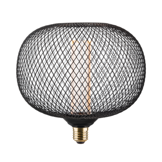Ampoule E27 Noire Grillage Résille 3,5W 100lm 1800K dim