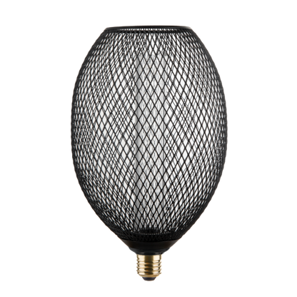 Ampoule E27 Noire Grillage Résille 3,5W 100lm 1800K dim