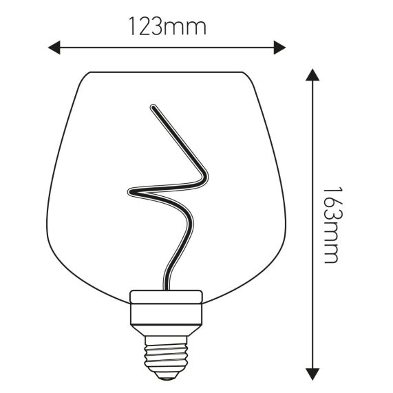Ampoule E27 Ambrée Cocktail 4,9W 190lm 1800K dim
