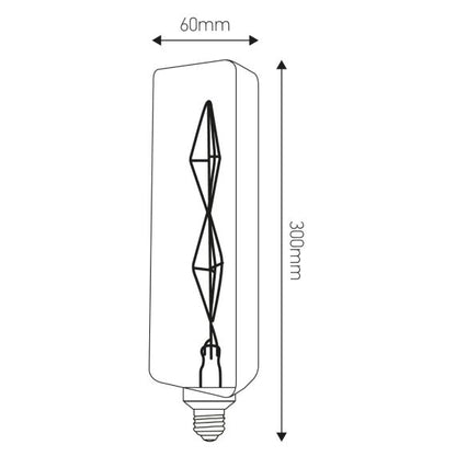 Triangle E27 Ambrée Zepelin 4W 265lm 2200K dim