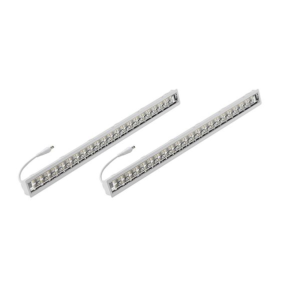 Kit 2 Modules 25W 3000K 3000Lm pour Cadre Nu Dalle MODULUX LED Blanc