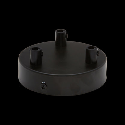 Plafonnier Acier noir 3S