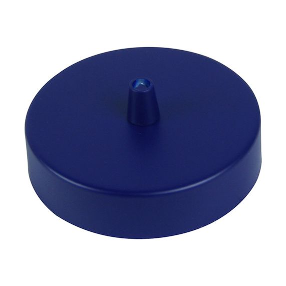 Pavillon acier sortie simple Ø100mm bleu outremer