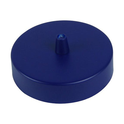 Pavillon acier sortie simple Ø100mm bleu outremer