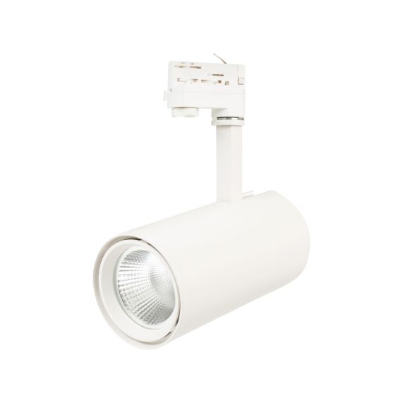 Mimas - Projecteur sur rail LED Ø110x334 30W 3000K 2600lm 36° blanc