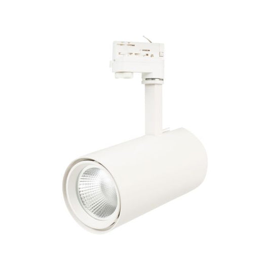 Mimas - Projecteur sur rail LED Ø110x334 30W 3000K 2600lm 36° blanc