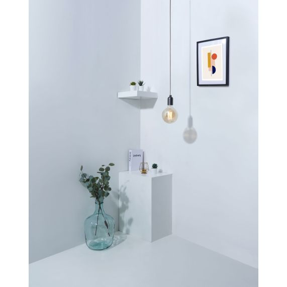 Câble Textile Rond 2x0,75mm2 Double Isolation Noir Blanc 2 Mètres