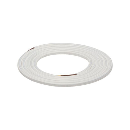 Câble Textile Rond 2x0,75mm2 Double Isolation Blanc 2 Mètres