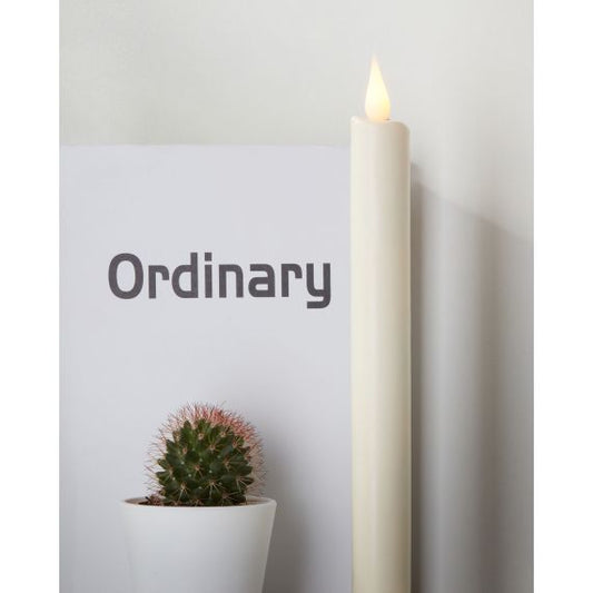 Bougie flamme LED L25cm ABS/WAX