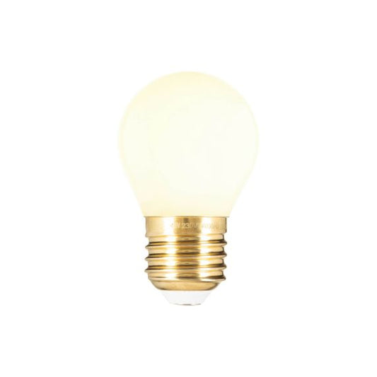 Sphérique G45 filament LED 4W E27 2700K 400Lm Opaline