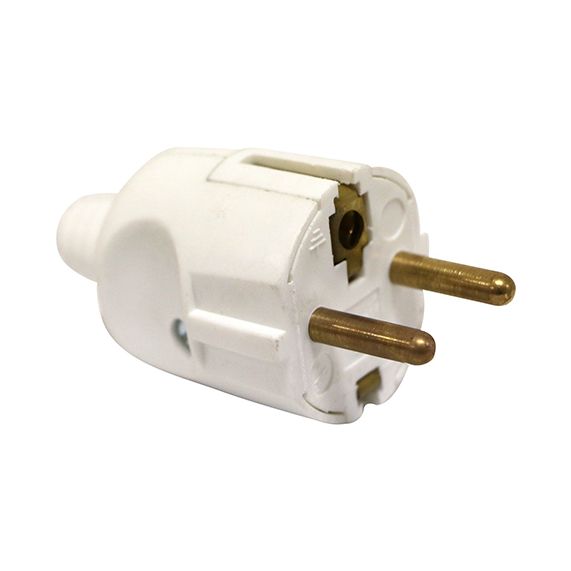 Fiche Bipolaire+T 10/16A Male Blanc