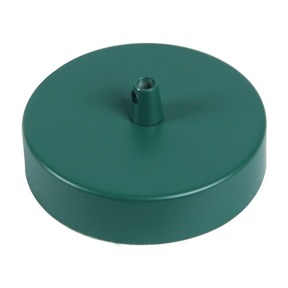 Pavillon acier sortie simple Ø100mm vert sapin