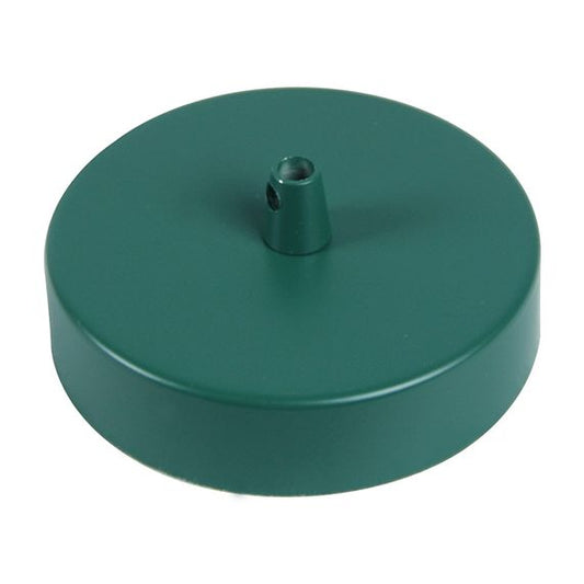 Pavillon acier sortie simple Ø100mm vert sapin