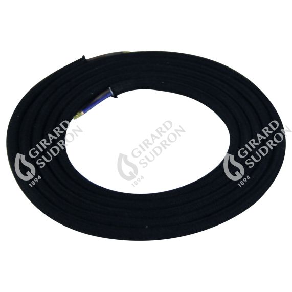 Câble électrique coton rond noir 2x0,75mm L2M