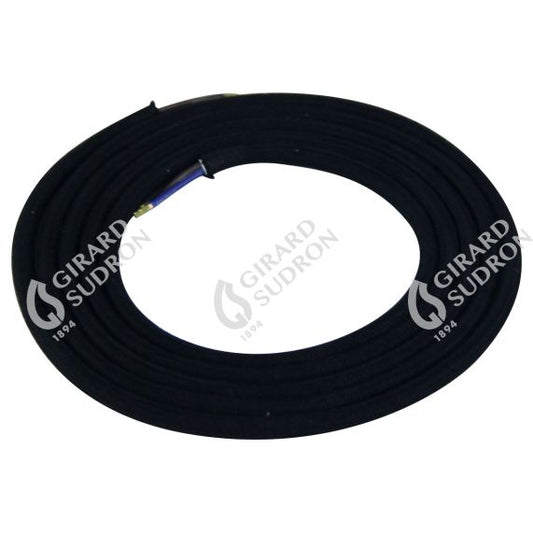 Câble électrique coton rond noir 2x0,75mm L2M