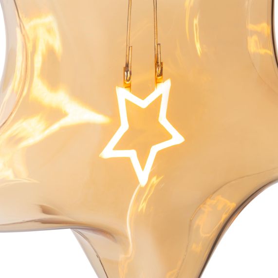 Ampoule E27 Etoile filament Etoile  2,5W 140x55x180mm 125lm 2000K