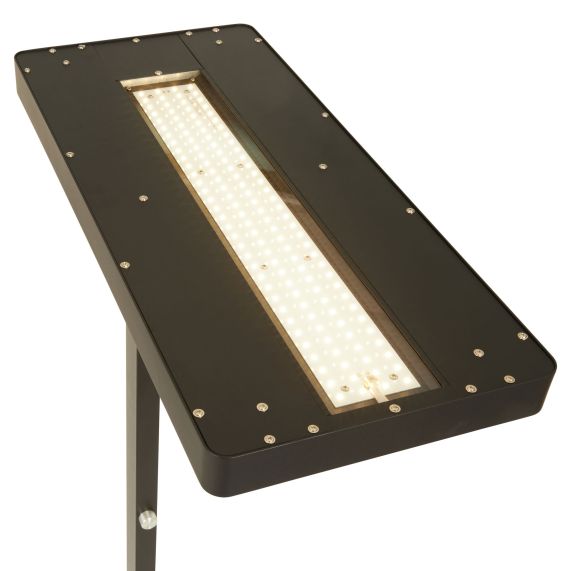 Autonoe - Lampadaire LED 610x280x1950 60W 4000K 5400lm 120° noir Dim PIR