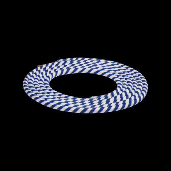 Cable rond spirale bleu blanc 2 mètres 2 x 0,75mm2
