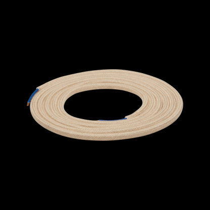 Cable rond chiné écru 2 mètres 2 x 0,75mm2