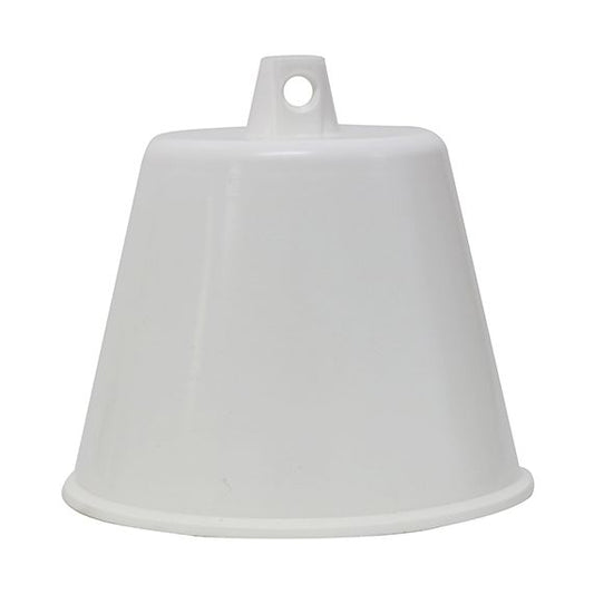 Pavillon plastique blanc conique av vis d'arret 81,5x86mm