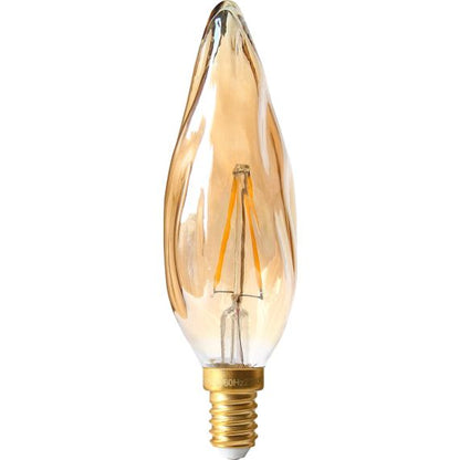***PRIX DESTOCKAGE*** Flamme Filament Led Gs8 E14 3W 280Lm2700K360° Ambrée 25000H