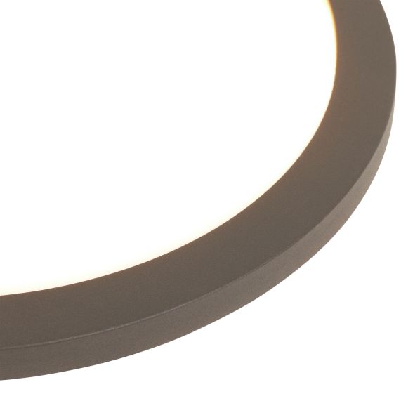 Rama - Plafonnier LED IP 65 Ø270x45 14W 3000K 1000lm 120° gris foncé