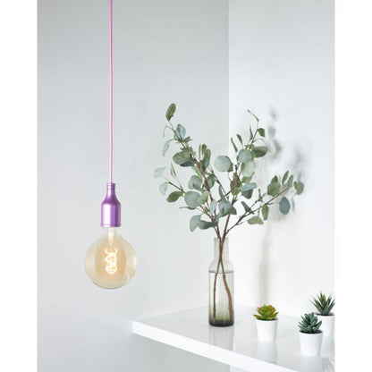 Douille Bouteille Acier E27 Violet