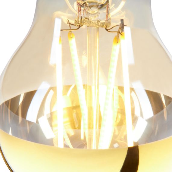 Standard A60 Filament LED Calotte Dorée 6W E27 2700K 630Lm No Dim.