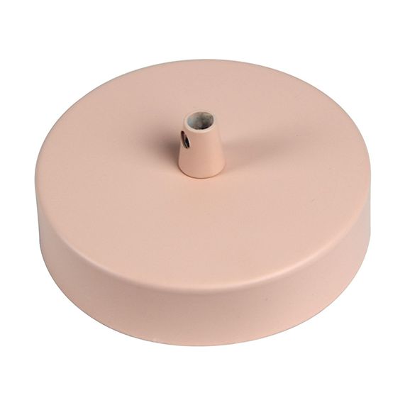 Pavillon acier sortie simple Ø100mm rose poudré mat