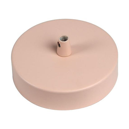 Pavillon acier sortie simple Ø100mm rose poudré mat