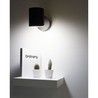 Elypte - Eclairage résidentiel 12,5W 3000K 600lm 108x108x173mm CLI IP54 Dark Black