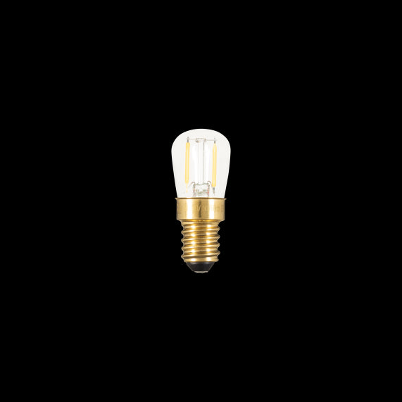 Lampe tube Poire Filament LED  E14 2700K 1.2W 120lm