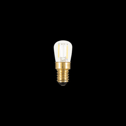 Lampe tube Poire Filament LED  E14 2700K 1.2W 120lm