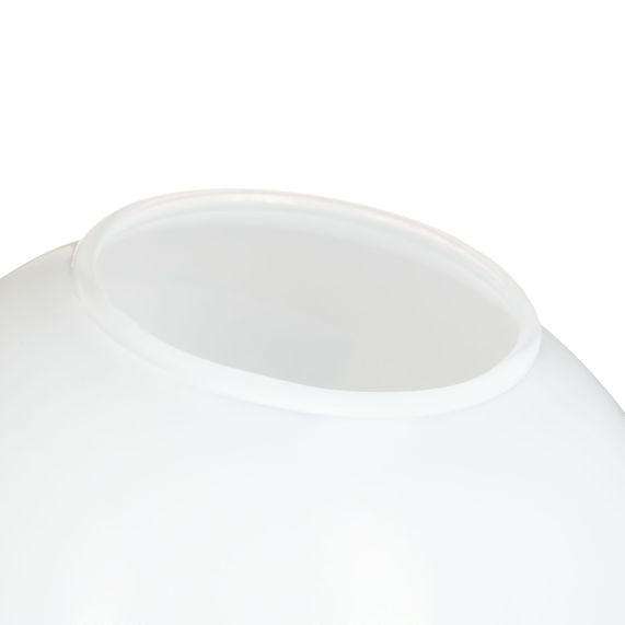 Globe opale brillant ø 120 mm H. 120 mm Col. 50 mm 0.080Kv