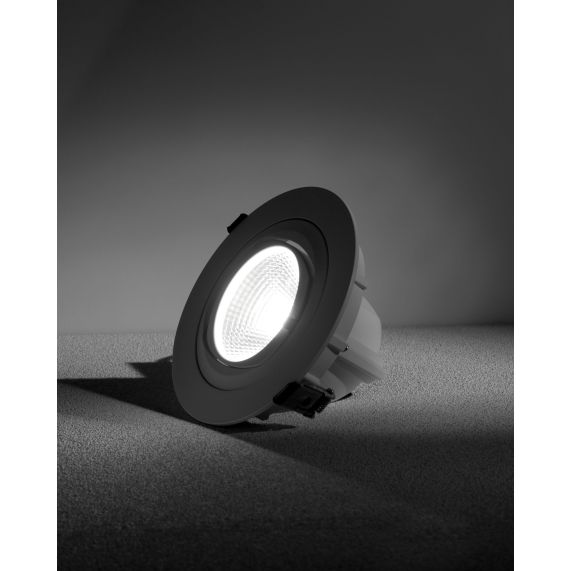 Simba - Spot encastré orientable LED Ø168x122 enc.Ø150 35W 4000K 3000lm 36° blanc