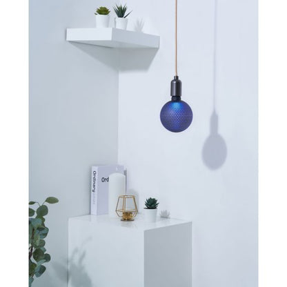 Globe G125 E27 Bleu Hexagone Graphique 3,5W 10lm Bleu dim
