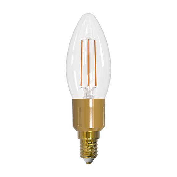 Flamme Lisse C35 Filament LED 6W E14 2700K 806lm Dim. Clear
