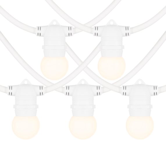Paris Guinguette - LOT 5 SPHERIQUES LED IP44 E27 1W Blanc Chaud