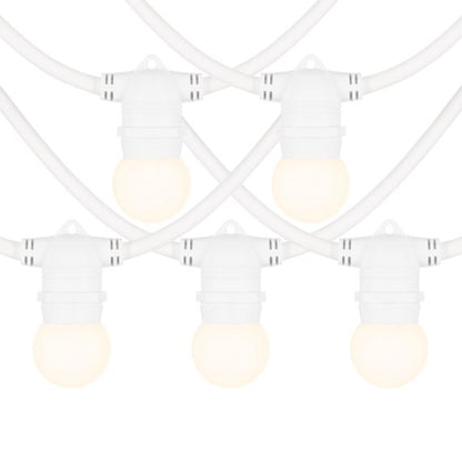 Paris Guinguette - LOT 5 SPHERIQUES LED IP44 E27 1W Blanc Chaud