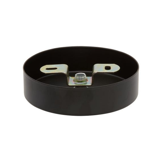 Plafonnier Acier D.100mm Noir + Arrêt Pour Câble D.6mm