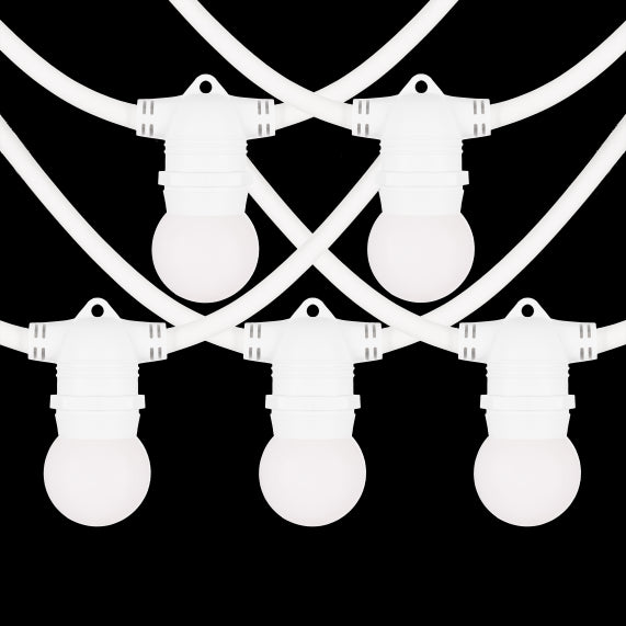 Paris Guinguette - LOT 5 SPHERIQUES LED IP44 E27 1W Blanc Chaud