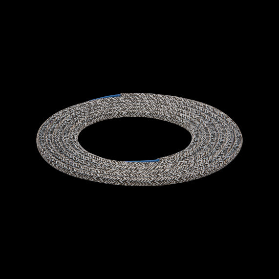 Cable rond chiné gris noir 2 mètres 2 x 0,75mm2