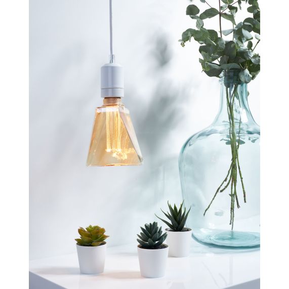 VIS VERSA Ampoule LED Ambre triangle E27 D31,5mm 4W 200lm 1800K