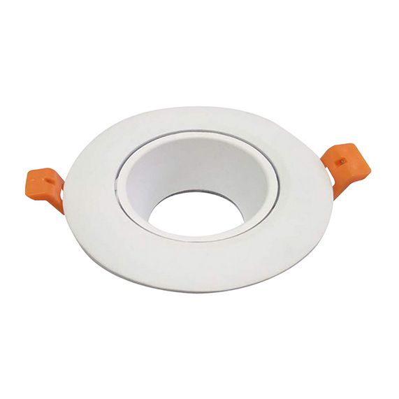 Jocaste - Enjoliveur pour spot encastré Ø105x105 enc.Ø90 blanc