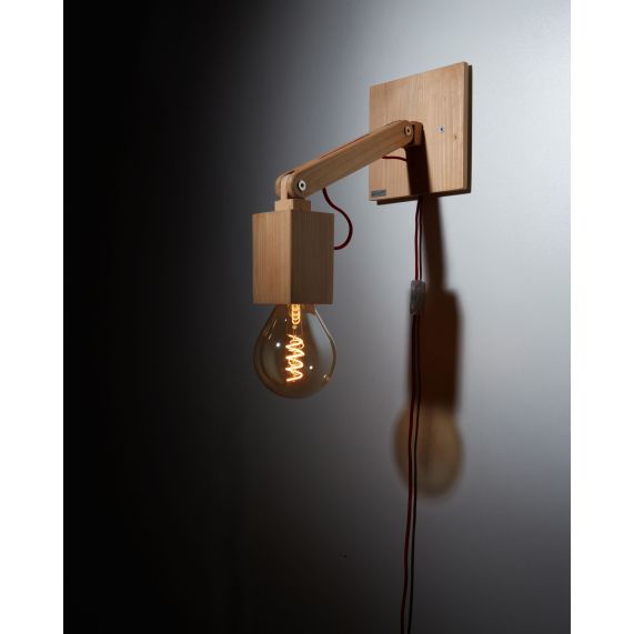 Applique murale articulée en Bois Design by Fabrice Peltier