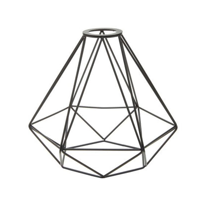 Abat-jour cage métal H.21cm noir
