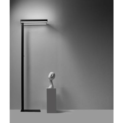 Autonoe - Lampadaire LED 610x280x1950 60W 4000K 5400lm 120° noir Dim PIR