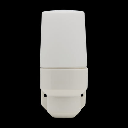 Applique porcelaine E14 av. verrerie opaline blanc