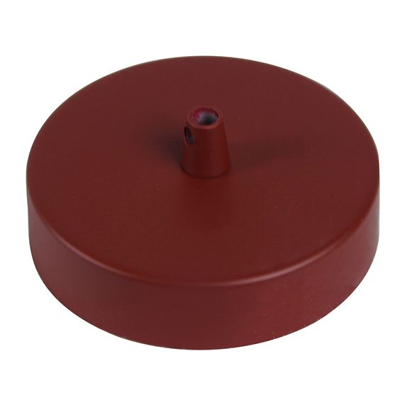Pavillon acier sortie simple Ø100mm rouge brique mat