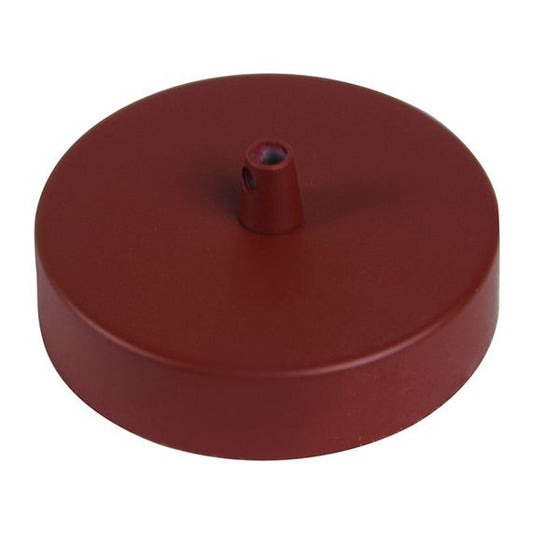 Pavillon acier sortie simple Ø100mm rouge brique mat